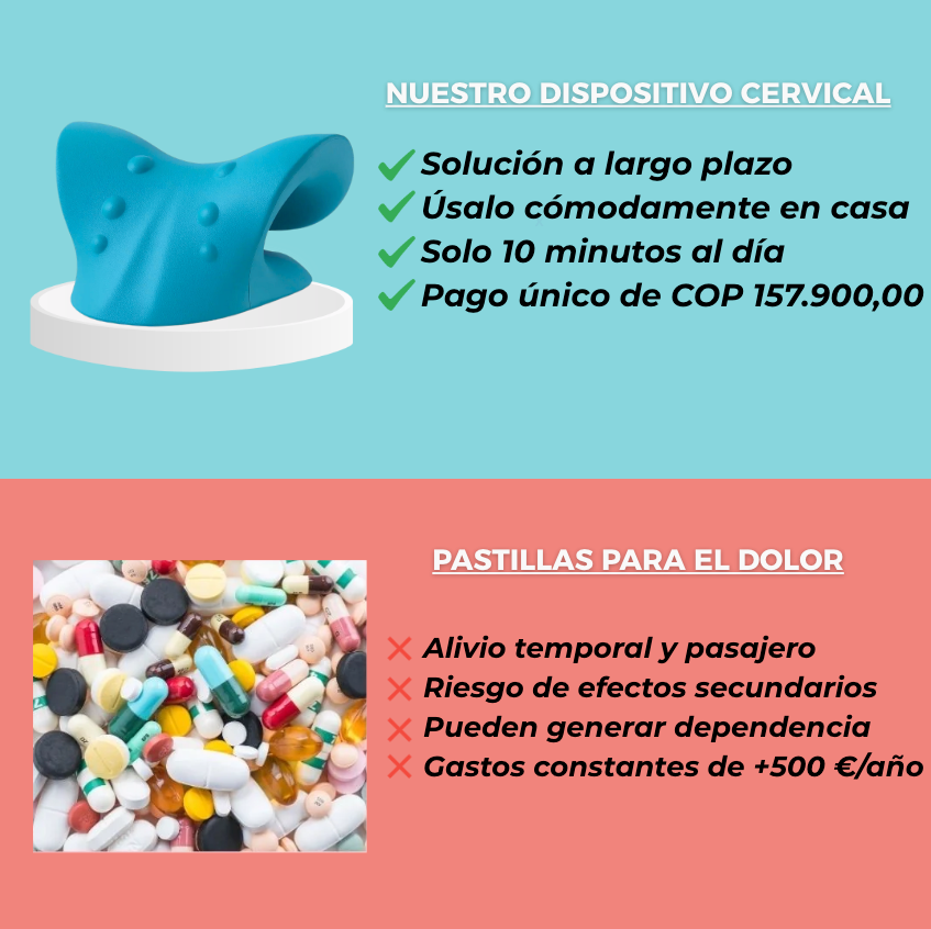 Almohada de Alivio Cervical + Almohada Ortopédica GRATIS