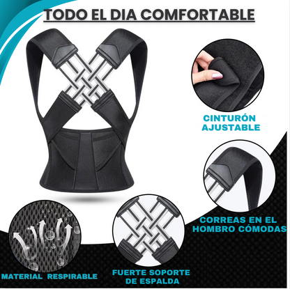 Corrector de Postura Instantáneo + Rodillo de Masaje ( Gratis )