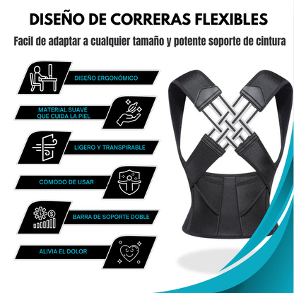 Corrector de Postura Instantáneo + Rodillo de Masaje ( Gratis )